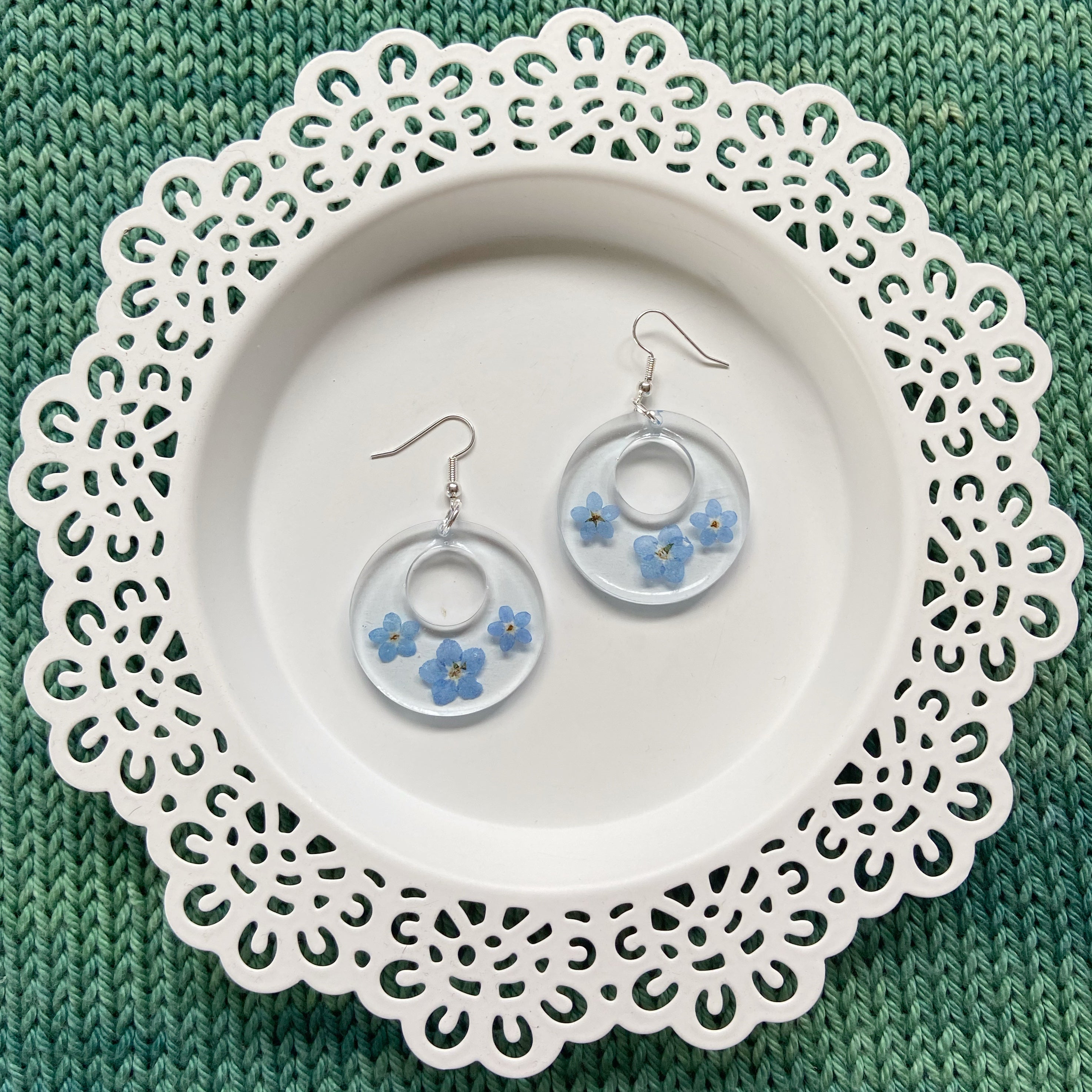 Forget-Me-Not Earrings | Ready to Ship Resin