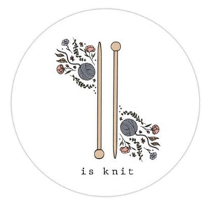 Is Knit Small Logo Sticker | Ready to Ship